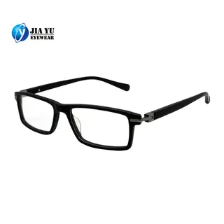 Fashion Black Custom Logo Square Men Optical Frames Glasses